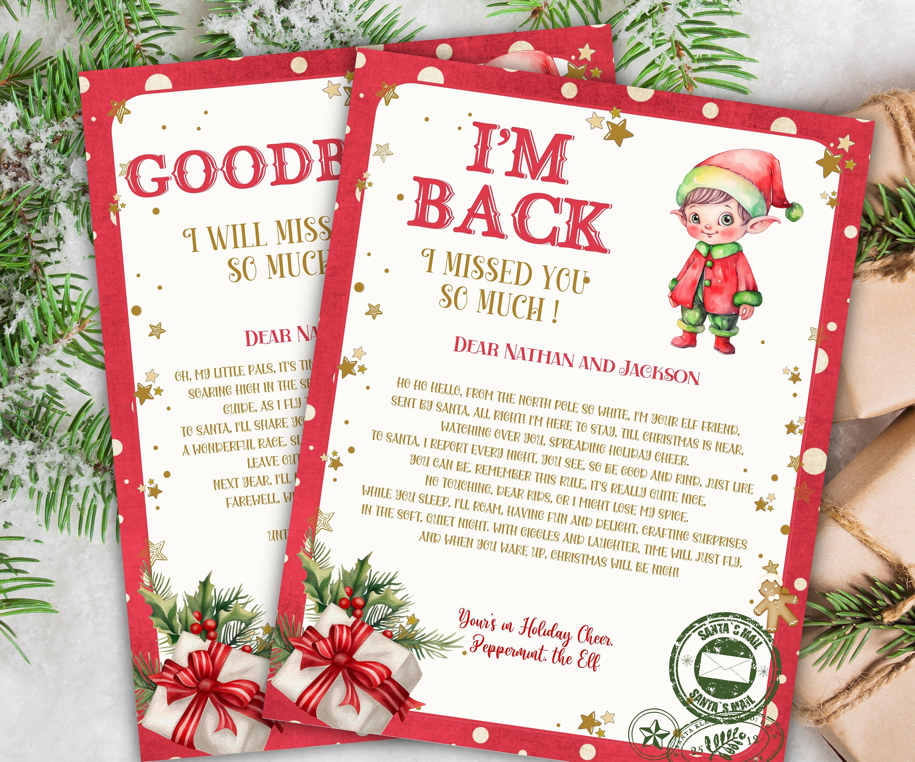 Editable Elf Arrival Letter, Christmas Elf Welcome Letter, Festive Season Celebration Letter, Printable Template, Elf Arrival Letter,-Christmas -TheHustlingCatLady-Stickers, Labels & Tags