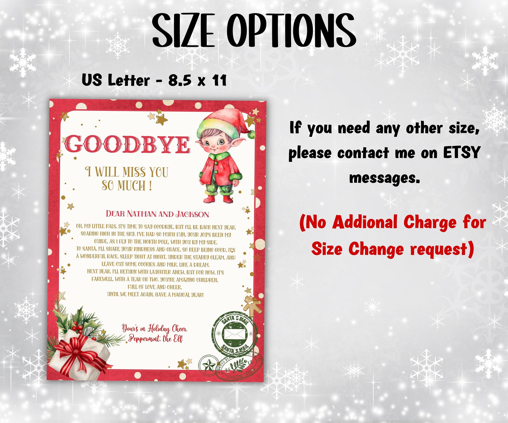 Editable Elf Arrival Letter, Christmas Elf Welcome Letter, Festive Season Celebration Letter, Printable Template, Elf Arrival Letter,-Christmas -TheHustlingCatLady-Stickers, Labels & Tags