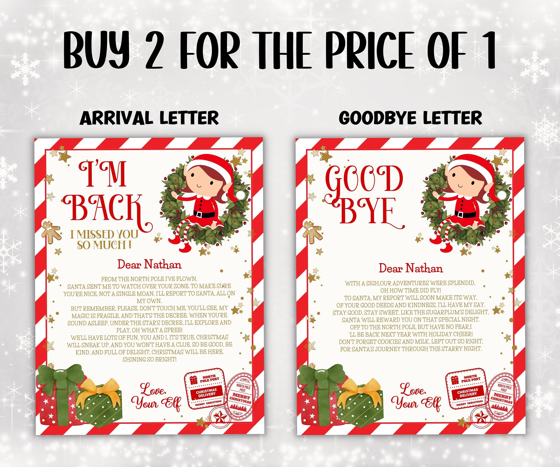 Elf Arrival Letter | Elf Accessories | Elf Kit | Elf Postcard | Elf Box | Elf Props | Christmas Elf | Elf Antics I elf welcome letter, teens-Christmas -TheHustlingCatLady-Templates