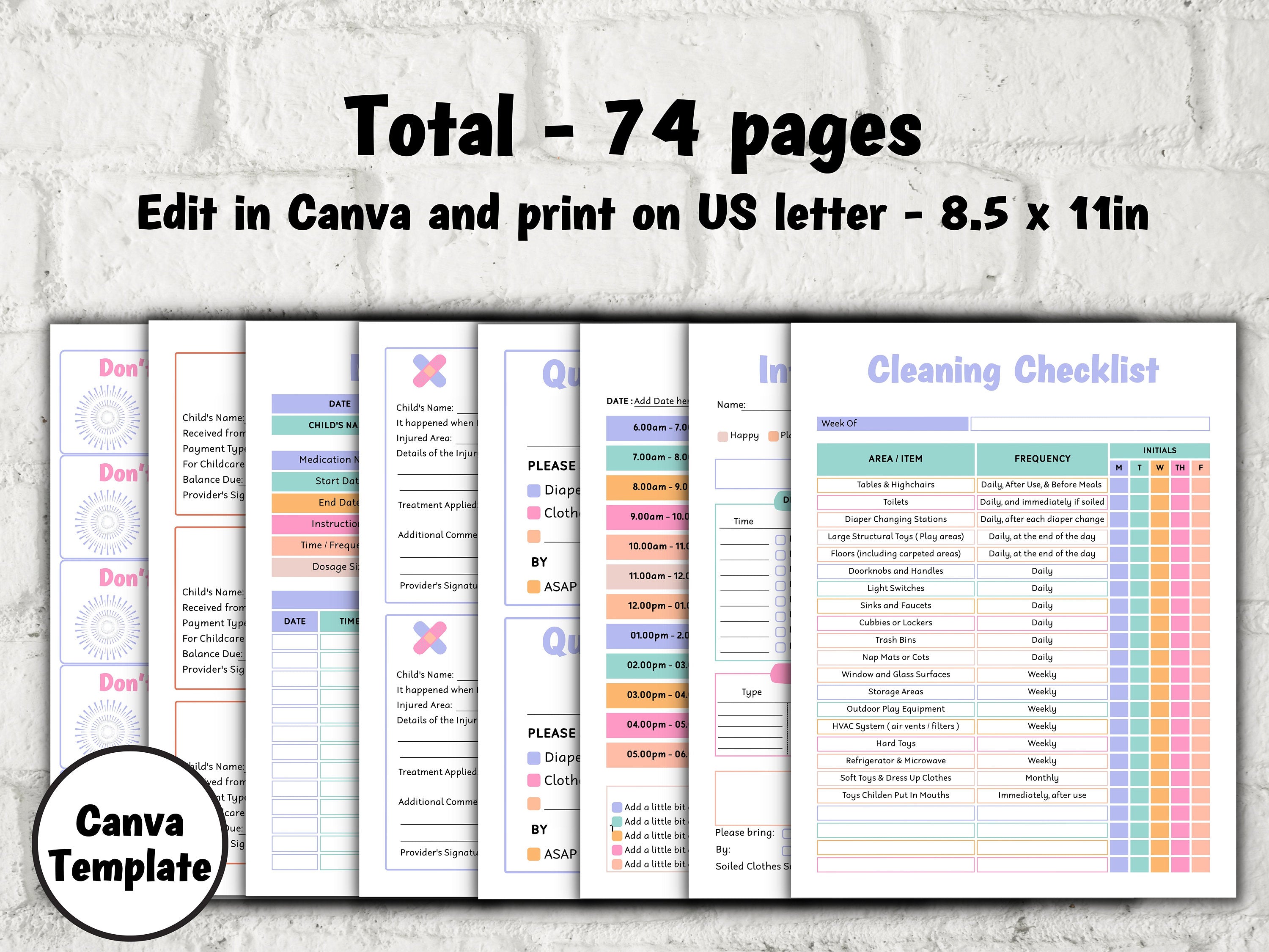 Opening a Daycare, Daycare Starter Kit, Forms Bundle, Childcare forms, Inhome daycare paperwork, preschool forms, daycare handbook, provider