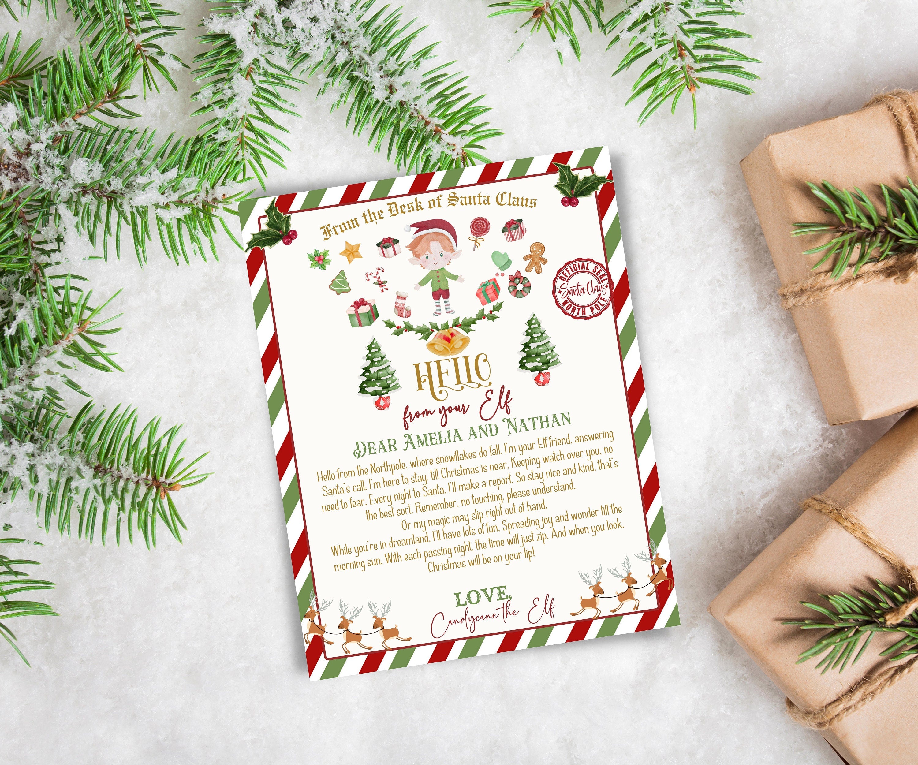 christmas elf activity, Naughty Girl Elf, Boy Elf shenanigans, two elves letter, two elfs, I'm back elf letter, baby elf, kids teens letter-Christmas -TheHustlingCatLady-Templates