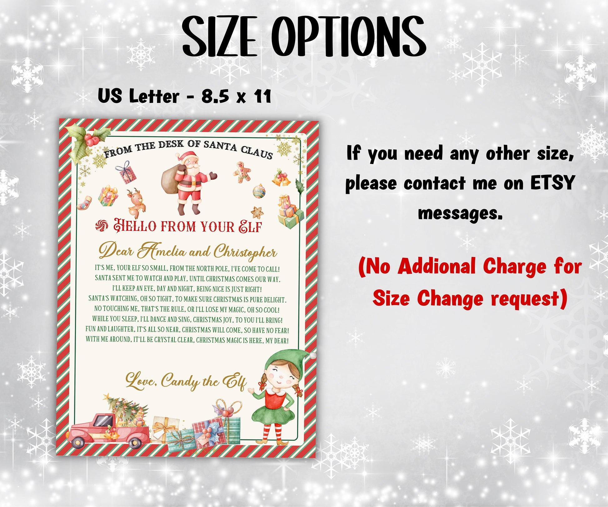 Elf Arrival | Elf Accessories | Elf Kit | From the Desk off Santa Claus | Elf Box | Elf Props| Elf Antics I Elf Arrival Letter I Elf arrive-Christmas -TheHustlingCatLady-Templates