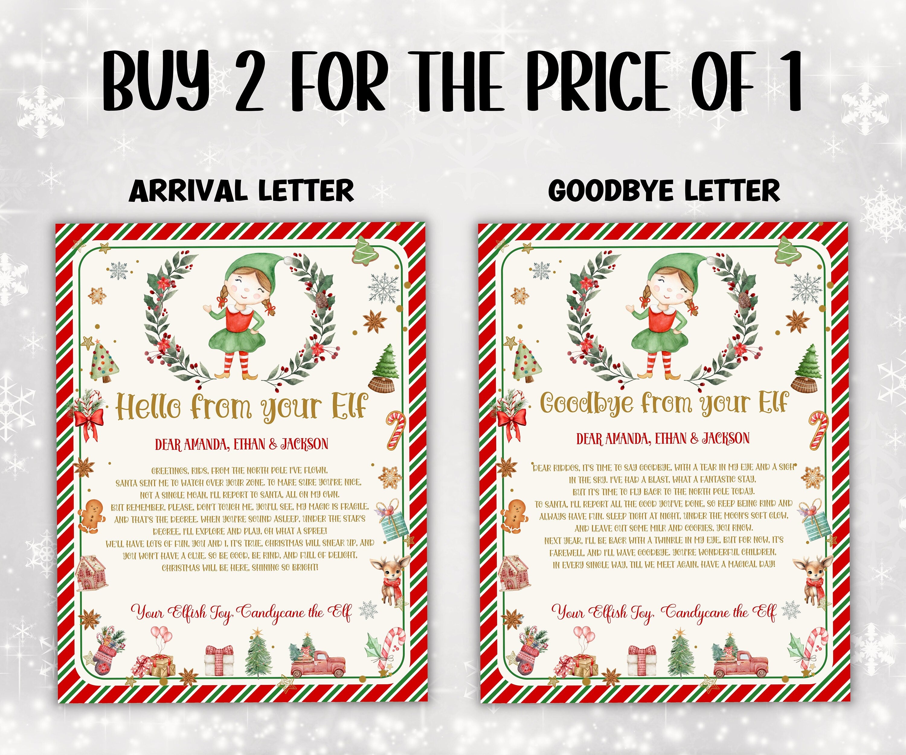 I'm Back Editable Elf Arrival Letter, Return Letter, Christmas Elf, I'm Back, Elf Welcome, Christmas Elf Letter, From Your Elf, Elf Arrival-Christmas -TheHustlingCatLady-Calendars & Planners