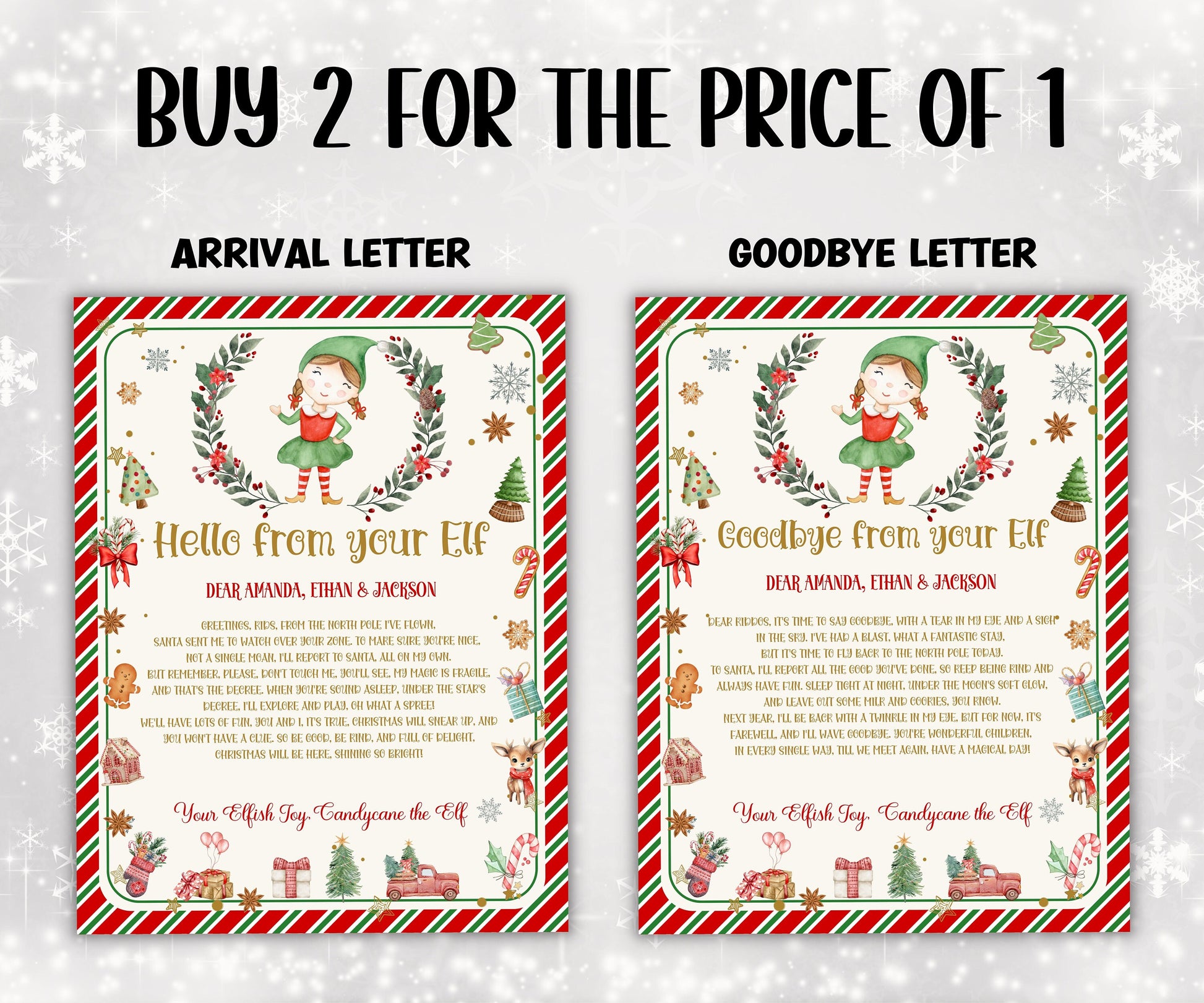 I'm Back Editable Elf Arrival Letter, Return Letter, Christmas Elf, I'm Back, Elf Welcome, Christmas Elf Letter, From Your Elf, Elf Arrival-Christmas -TheHustlingCatLady-Calendars & Planners