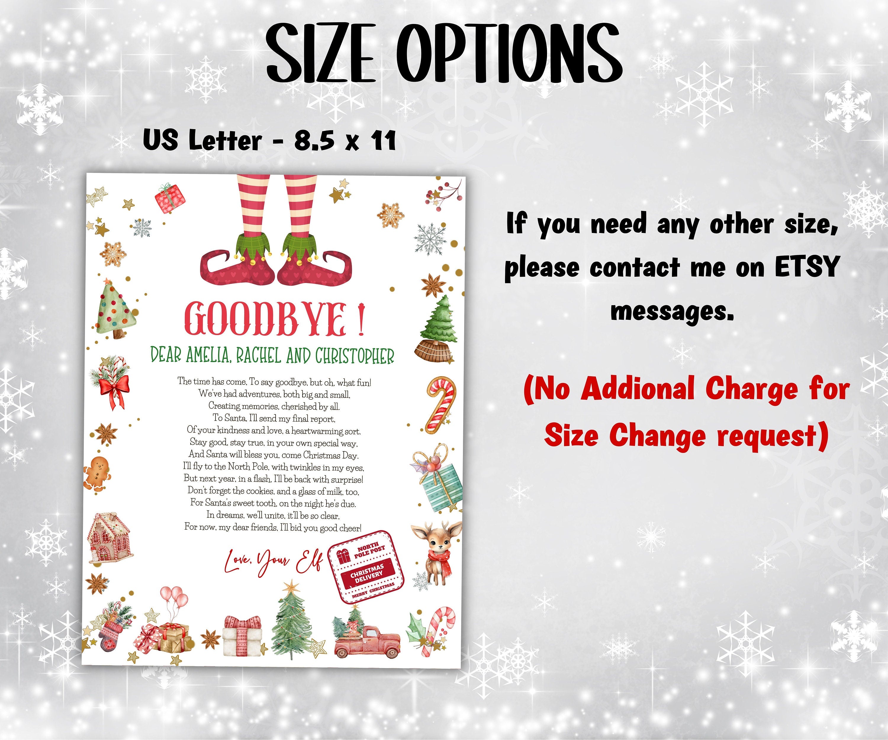 I'm back Elf letter, Hello from elf, Elf Arrival letter, from elf, Christmas elf letter, to kids, from elf, Digital Editable, I'm back elf-Christmas -TheHustlingCatLady-Templates