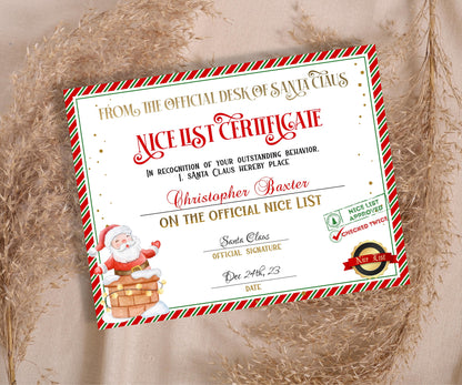 Santa letter Package, Holiday Printables, Letter from Santa. Personalized santa, Santa Certificate, Santa Nice List, Christmas Letter, Corjl-Christmas -TheHustlingCatLady-Party Games