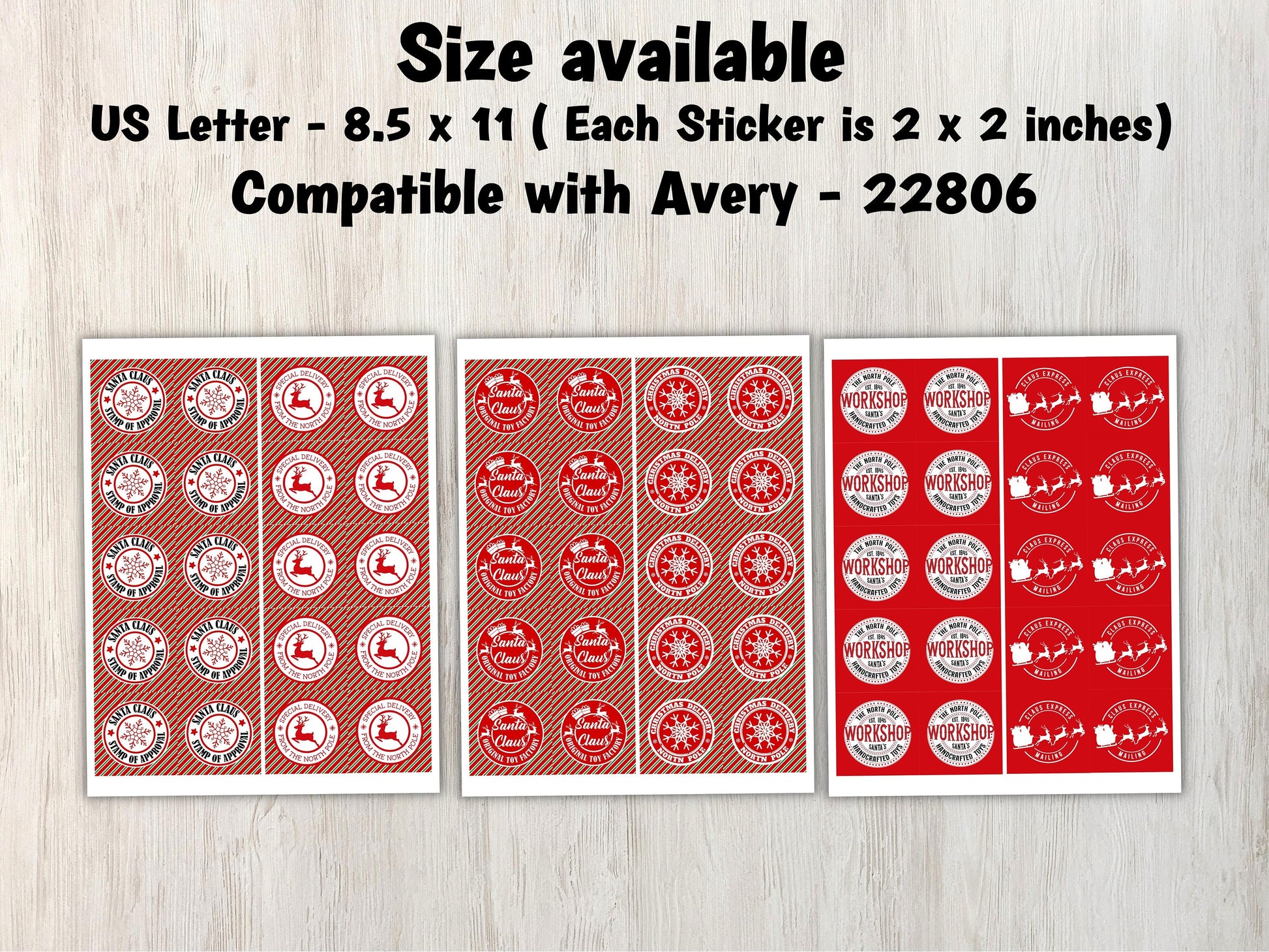 North Pole Shipping Label I Sleigh Mail Label | Elf Mail | Christmas Elves | Santa Mail | Christmas Gift Labels | Elf Delivery | Seals-Christmas -TheHustlingCatLady-Stickers, Labels & Tags