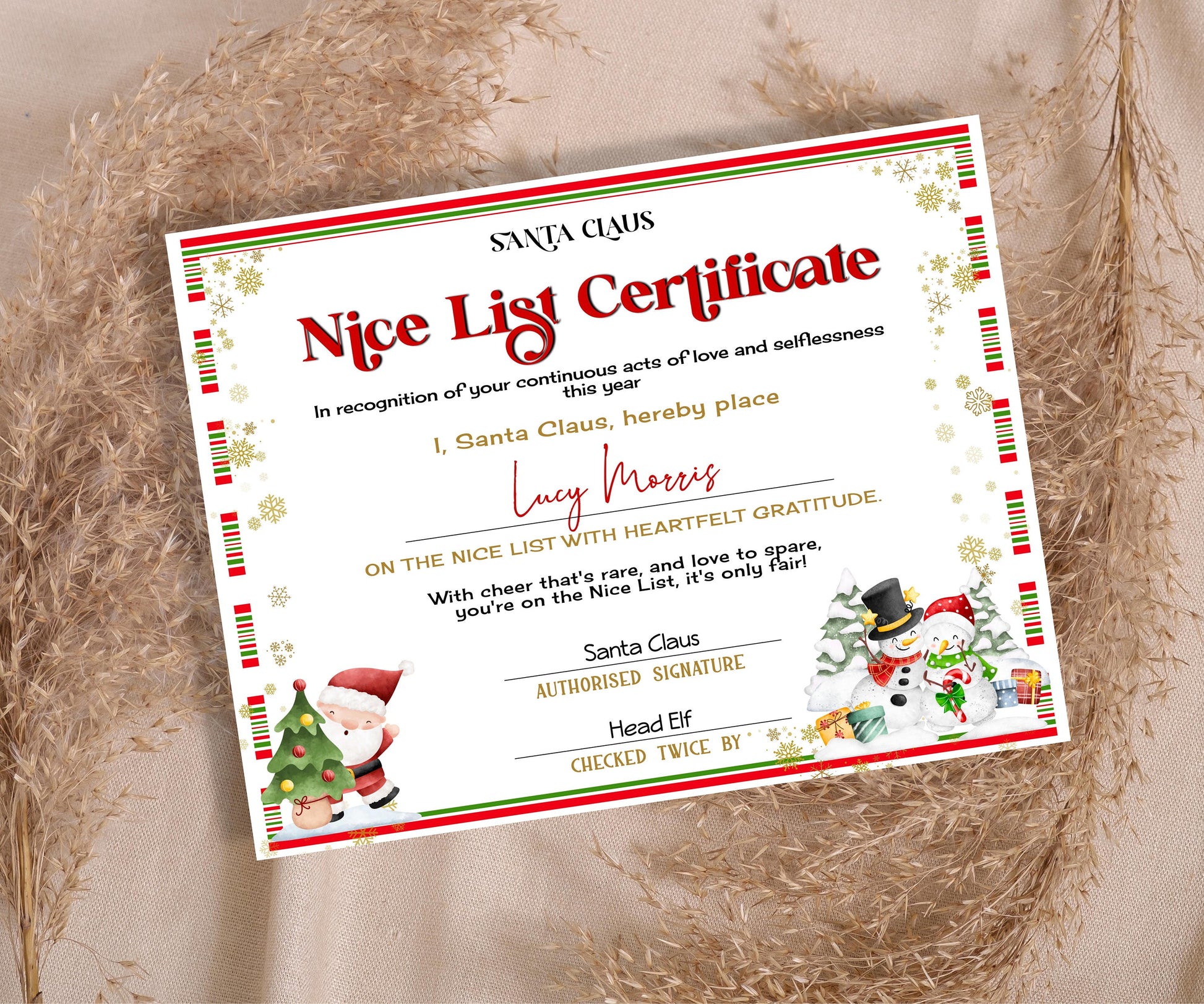 Holiday Printables, Santa Claus Letter, Editable Santa List, Official Nice List, Kids xmas activities, Santa letter Package, Santa Letter-Christmas -TheHustlingCatLady-Party Games