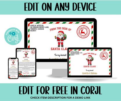 Santa Nice List, Santa letter Package, Holiday Printables, Letter from Santa. Personalized santa, Santa Certificate, Christmas Letter, Corjl-Christmas -TheHustlingCatLady-Party Games