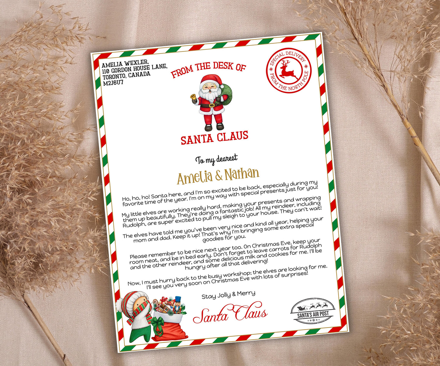 Santa Nice List, Santa letter Package, Holiday Printables, Letter from Santa. Personalized santa, Santa Certificate, Christmas Letter, Corjl-Christmas -TheHustlingCatLady-Party Games