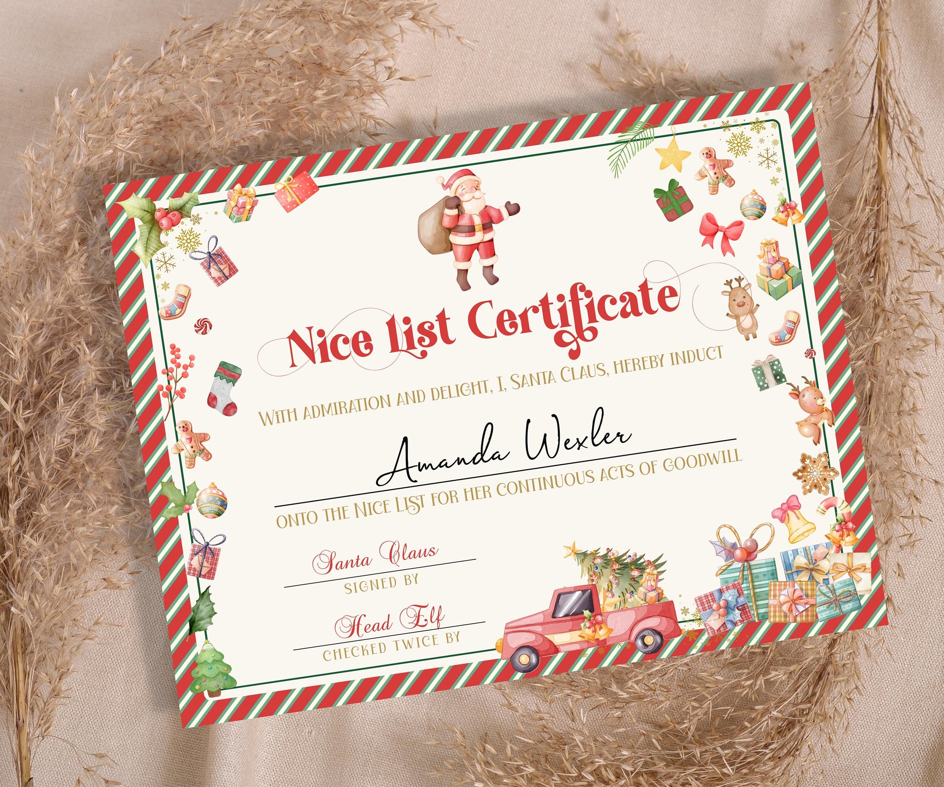 Official Santa Mail, North Pole Mail, Nice Certificate, Christmas Eve Box, Nice List Certificate, Custom Santa Letter, Santa Claus Letter-Christmas -TheHustlingCatLady-Party Games