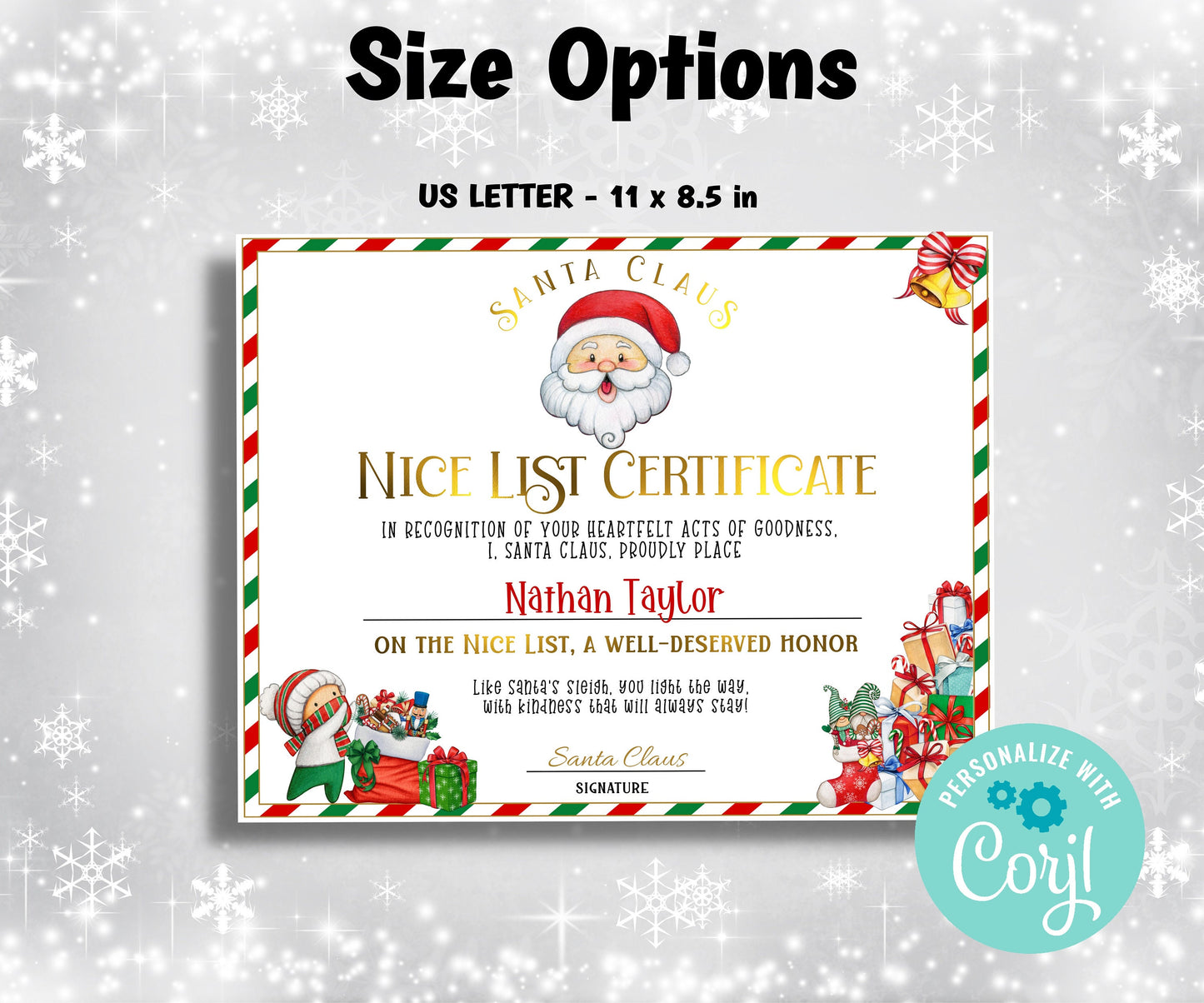 North Pole Mail, Official Santa Mail, Handwritten letter, Nice List Certificate, Custom Santa Letter, Santa Claus Letter, Editable List-Christmas -TheHustlingCatLady-Party Games