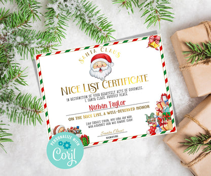 North Pole Mail, Official Santa Mail, Handwritten letter, Nice List Certificate, Custom Santa Letter, Santa Claus Letter, Editable List-Christmas -TheHustlingCatLady-Party Games