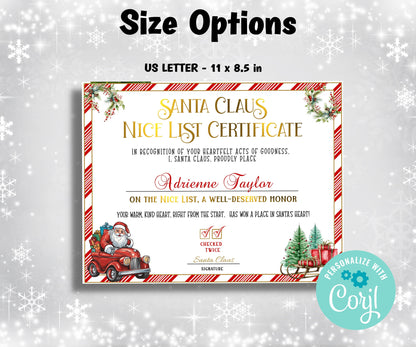 Christmas Letter, Letter from Santa, Personalized santa. Santa Certificate, Santa Nice List, Editable Template, From the desk of, Christmas-Christmas -TheHustlingCatLady-Party Games