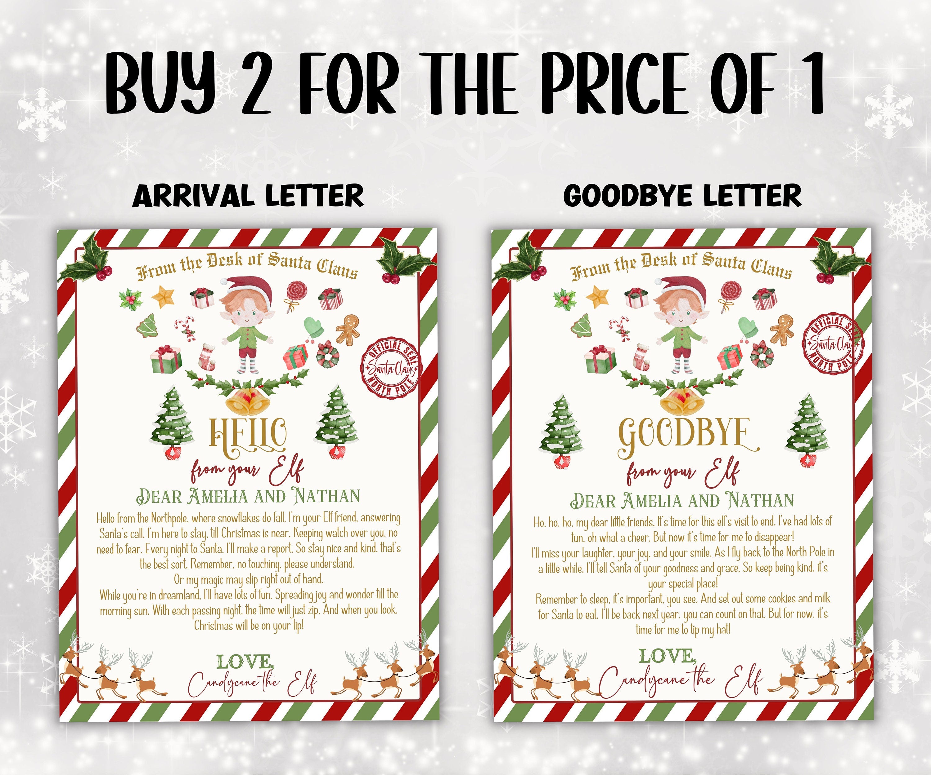 christmas elf activity, Naughty Girl Elf, Boy Elf shenanigans, two elves letter, two elfs, I'm back elf letter, baby elf, kids teens letter-Christmas -TheHustlingCatLady-Templates