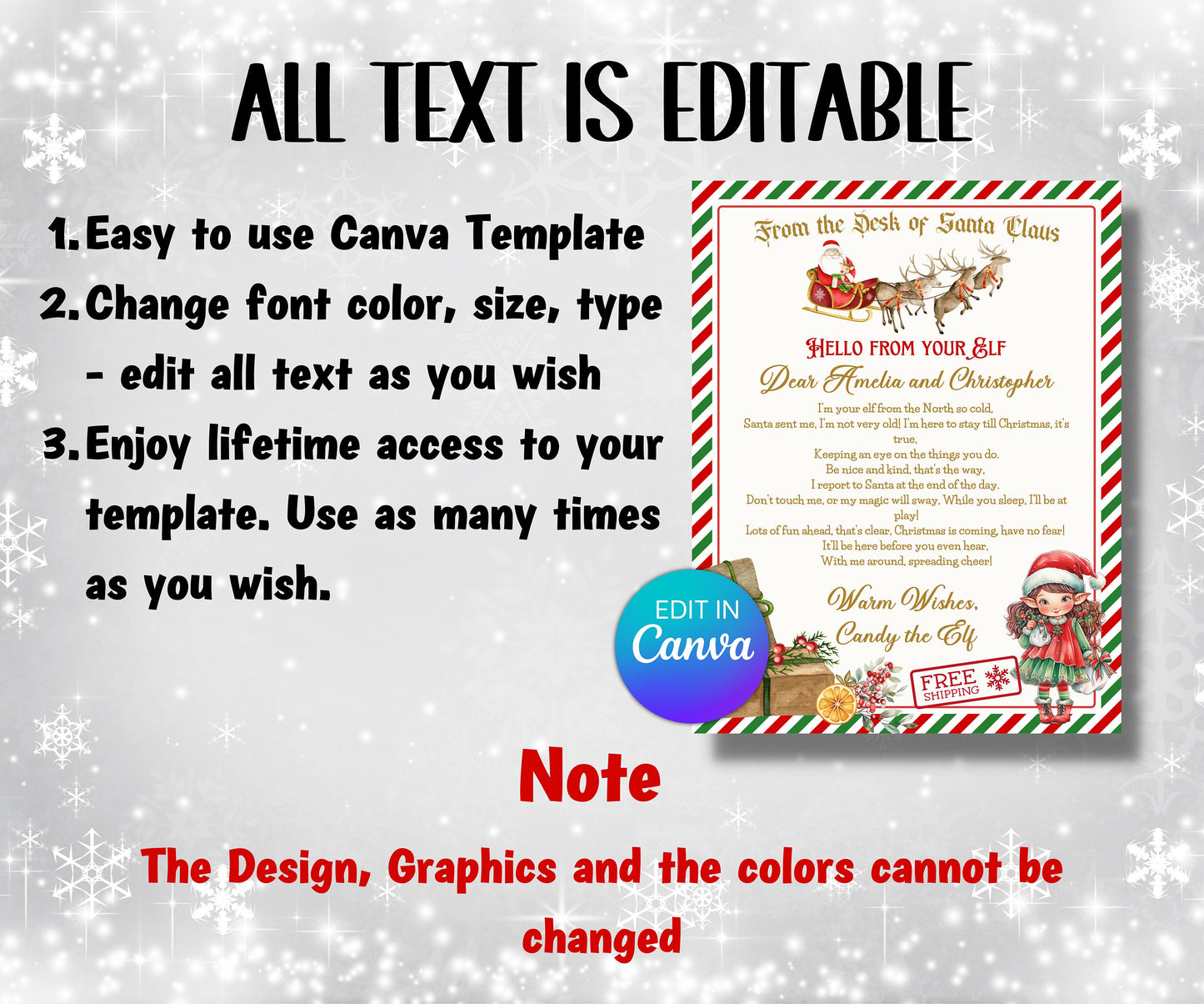 Elf Christmas Activities, Elf Accessories, Elf Arrival Letter, Elf Kit 2023, Elf Activity Kit, Printable Elf Letter, Editable Elf note-Christmas -TheHustlingCatLady-Stickers, Labels & Tags