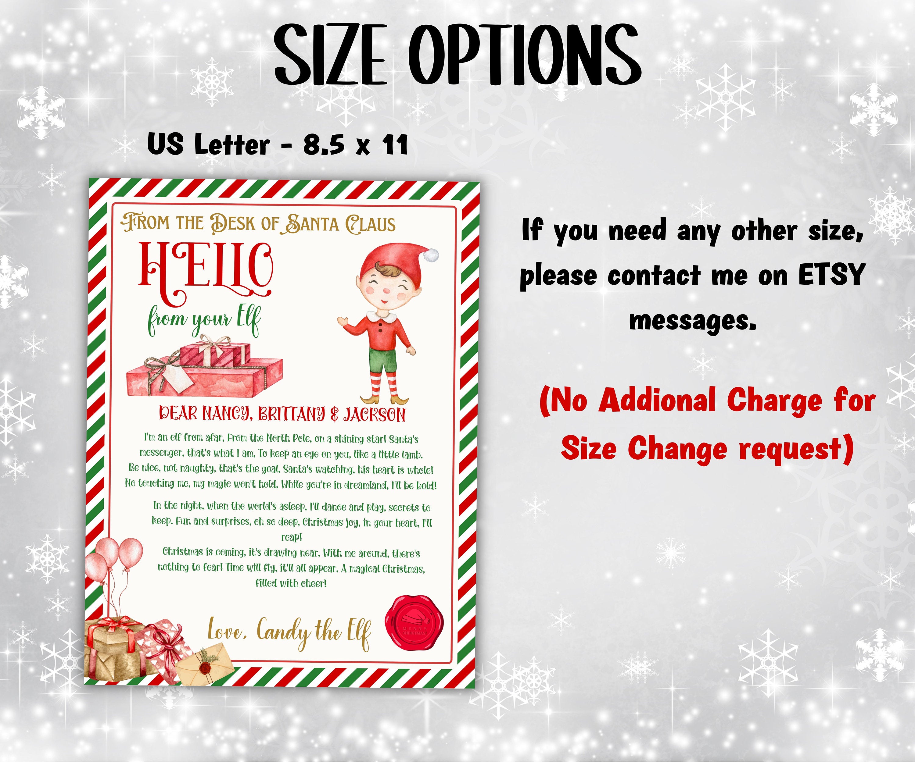 Editable Elf Arrival Letter, Christmas Elf Welcome Letter, Festive Season Celebration Letter, Printable Template, Elf Arrival Letter,-Christmas -TheHustlingCatLady-Stickers, Labels & Tags