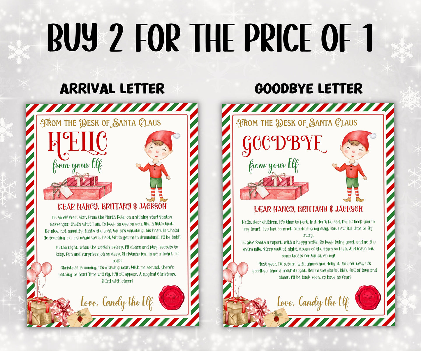 Editable Elf Arrival Letter, Christmas Elf Welcome Letter, Festive Season Celebration Letter, Printable Template, Elf Arrival Letter,-Christmas -TheHustlingCatLady-Stickers, Labels & Tags