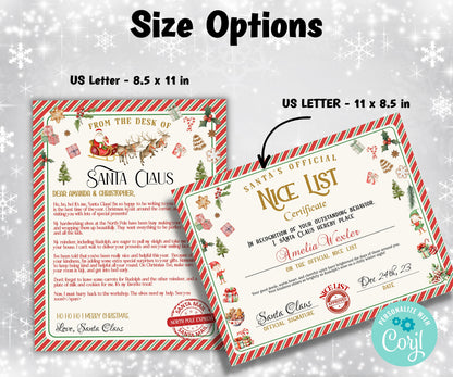 Custom Santa Letter | Editable Santa Letter | Official Santa Mail | Stocking Stuffer | Handwritten I letter I North Pole Mail Edit in Corjl-Christmas -TheHustlingCatLady-Party Games