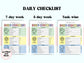 Daily Checklist | Command Center | School Routine | Behavior Chart | Reward Chart | Daily Task List | Editable Pdf | Screen Time