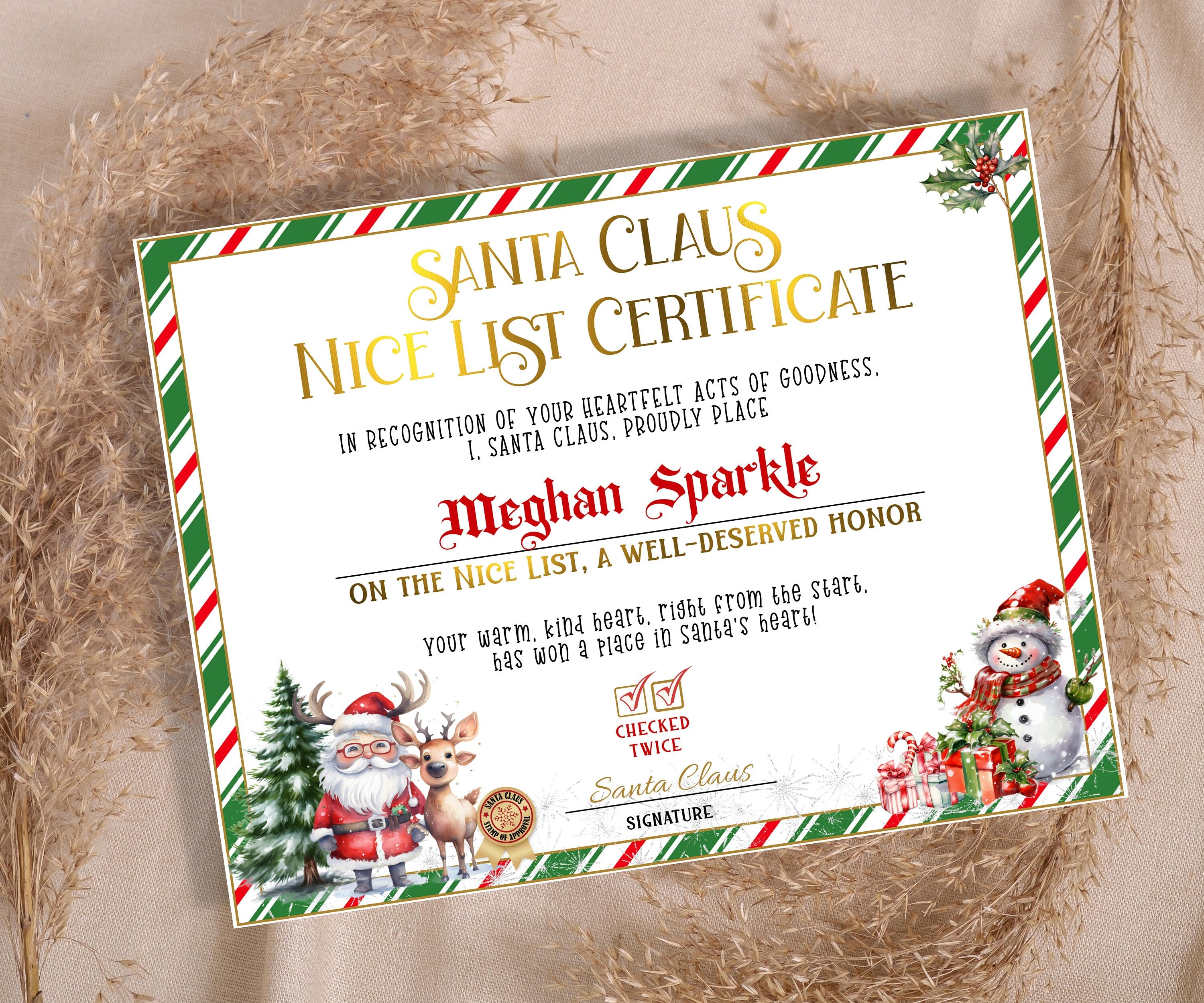 Christmas Eve Box, Personalized santa, Santa Certificate, Santa Nice List, Christmas Letter, Editable Template, From the desk of, Santa Mail-Christmas -TheHustlingCatLady-Party Games