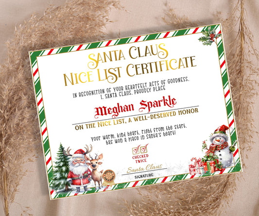 Christmas Eve Box, Personalized santa, Santa Certificate, Santa Nice List, Christmas Letter, Editable Template, From the desk of, Santa Mail-Christmas -TheHustlingCatLady-Party Games