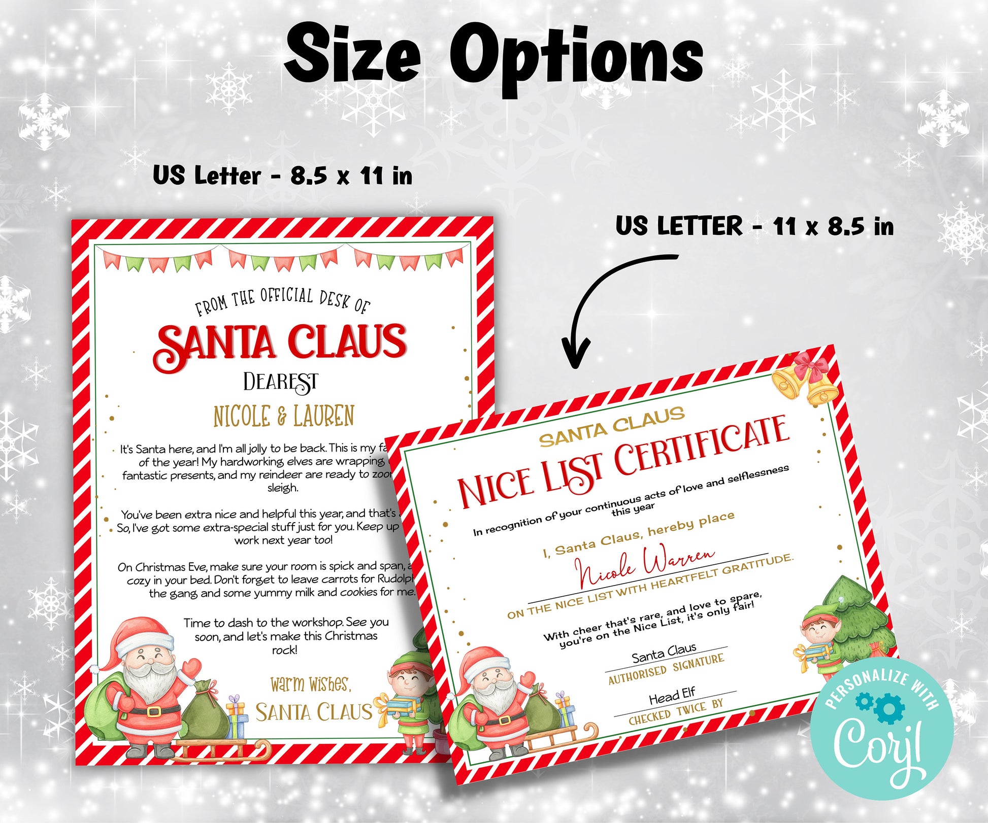 Santa Personalized Letters | Santa Claus Letter | North Pole Letter | Christmas Letter | Editable Santa Letter I Holiday santa letter-Christmas -TheHustlingCatLady-Party Games