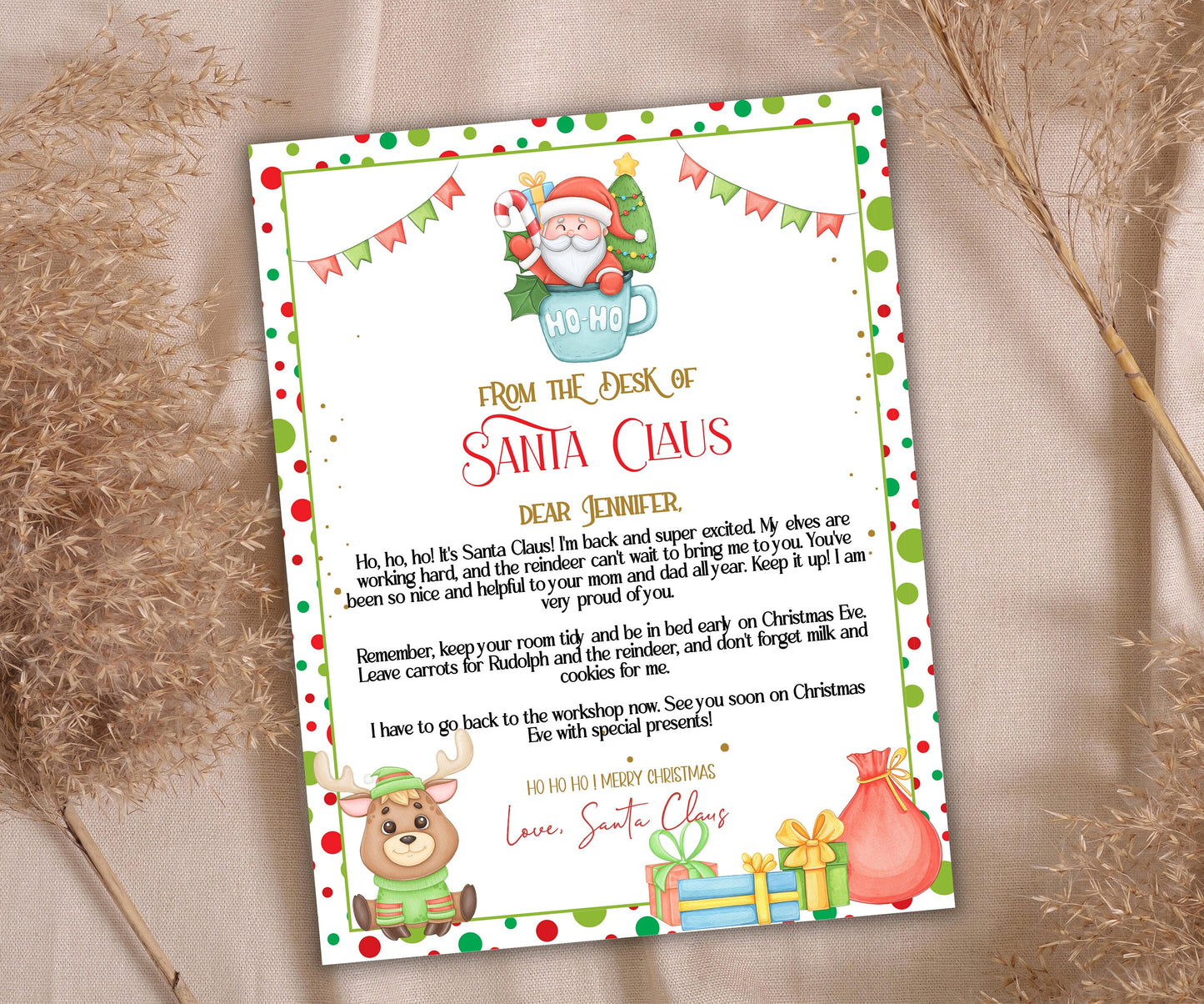 Xmas Santa Claus Letter, Editable Santa List, Official Nice List, Kids activities, Santa letter Package, Holiday Printables, Santa Letter-Christmas -TheHustlingCatLady-Party Games