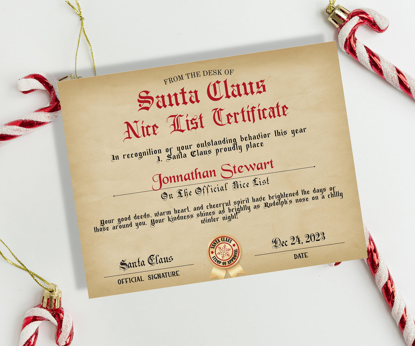 Vintage Personalized Letters From Santa | Holiday Santa Claus Letter | North Pole Letter | Christmas Letter | Editable Santa Letter-Christmas -TheHustlingCatLady-Party Games