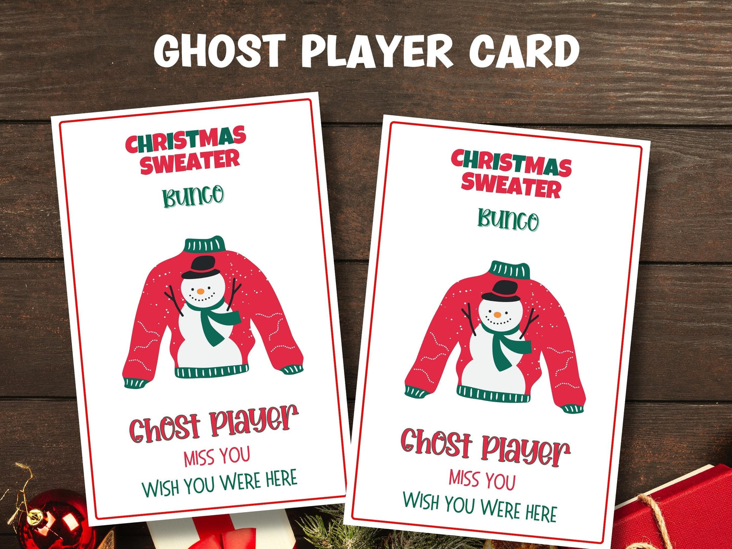 Printable Bunco Set | Bunco Night | Printable Bunco Game | Xmas Cocktail Games Party | Printable Bunco Cards | Happy Holidays I Office game-Christmas -TheHustlingCatLady-Party Games