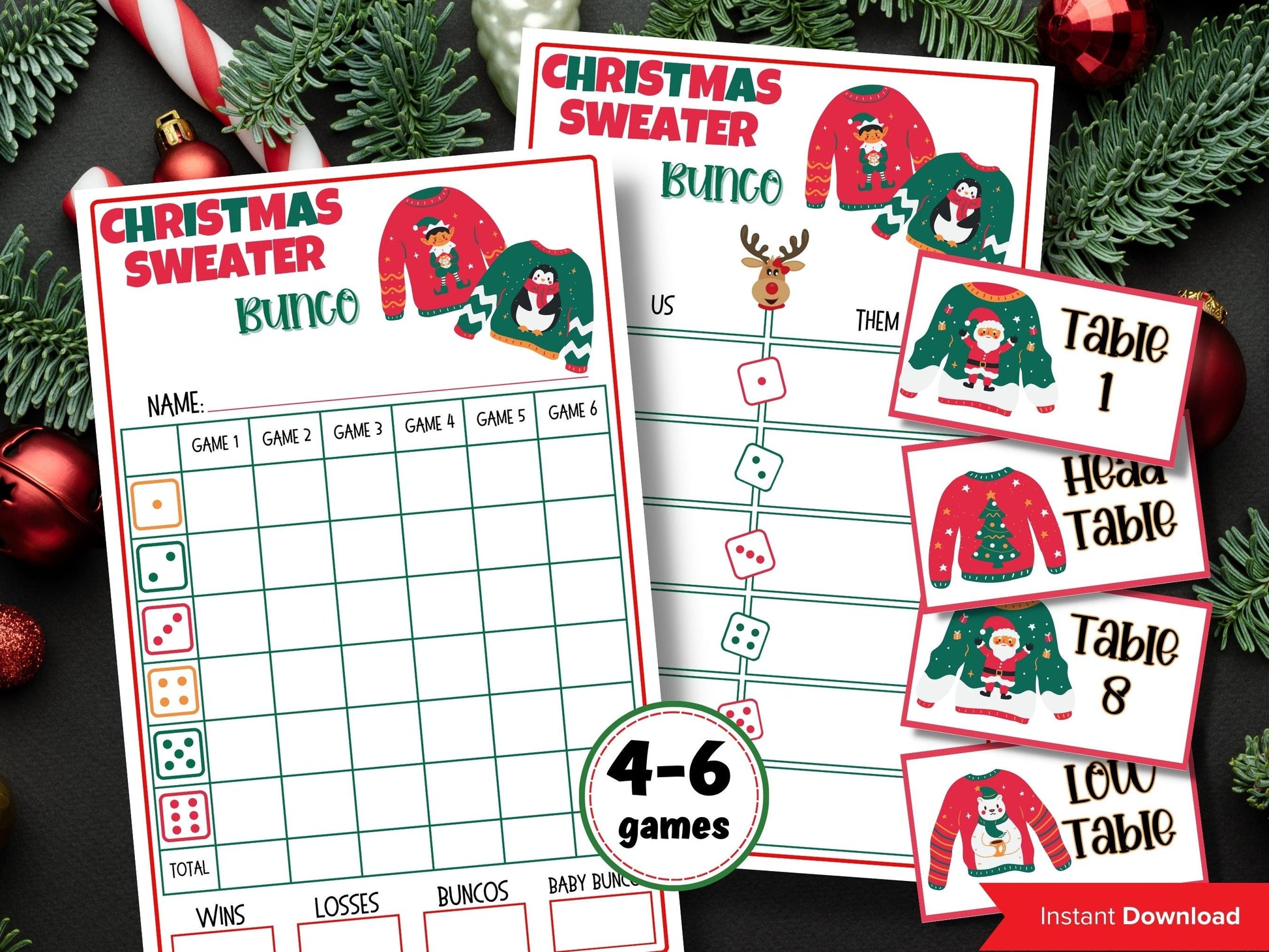 Printable Christmas Bunco Score Sheet Set - 4 / 6 games /| Christmas Bunco Set | Printable Bunco Template | | Happy Holidays I bunco score cards I Tally cards – The Hustling Cat Lady printable-christmas-bunco-score-sheet-set-4-6-games-christmas-bunco-set-printable-bunco-template-happy-holidays-i-bunco-score-cards-i-tally-cards-the-hustling-cat-lady
