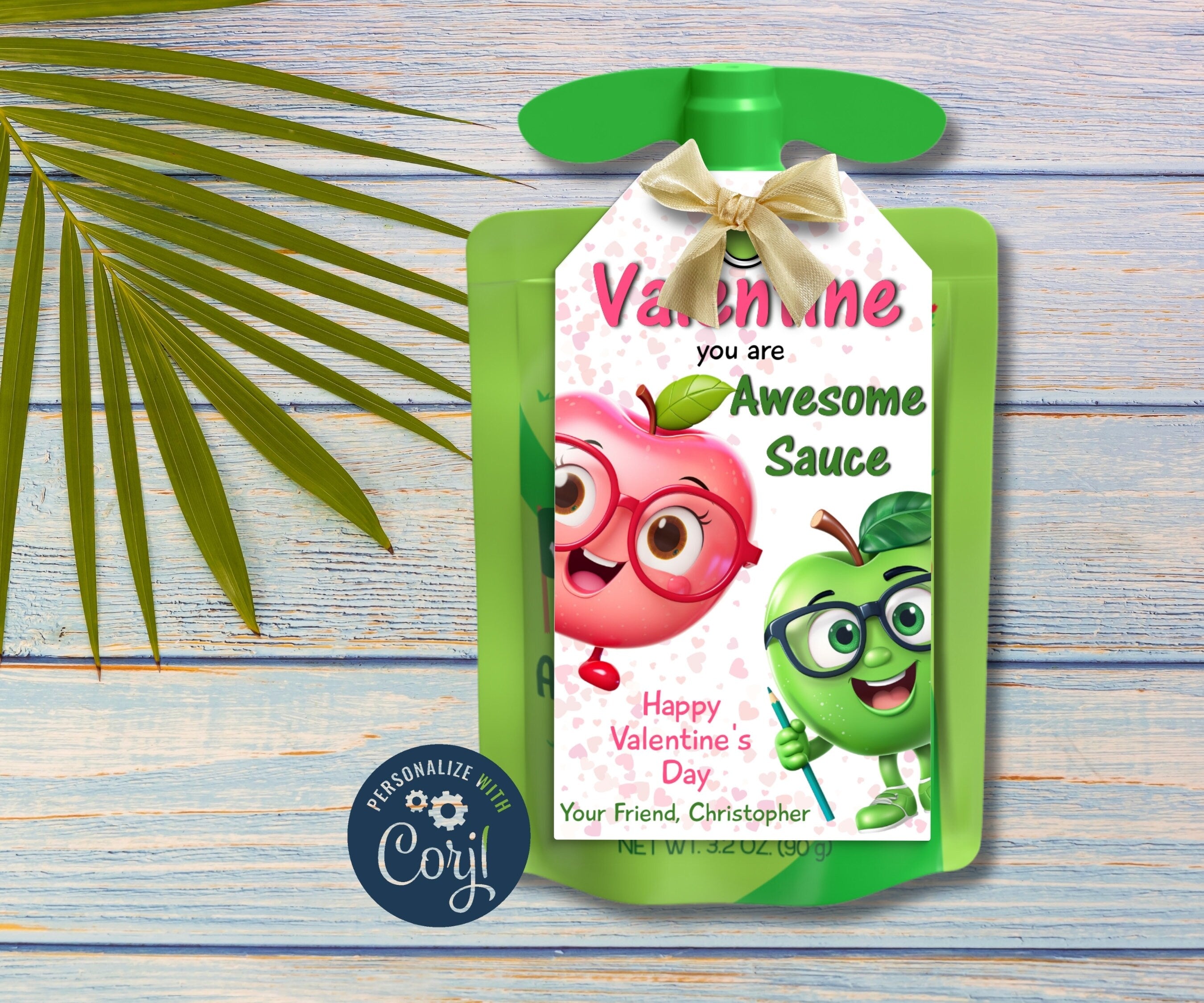 You'Re Awesomesauce | Valentines Classroom | Kids Valentine Cards Printable | Applesauce Tag | Kids Valentine Cards For Preschool I toddler