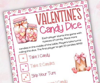 Valentine Game | Valentine Candy Jar| Classroom Game | Valentine Day Activity | Valentine'S Party Game | Fun Activity I Dice Gift Exchange