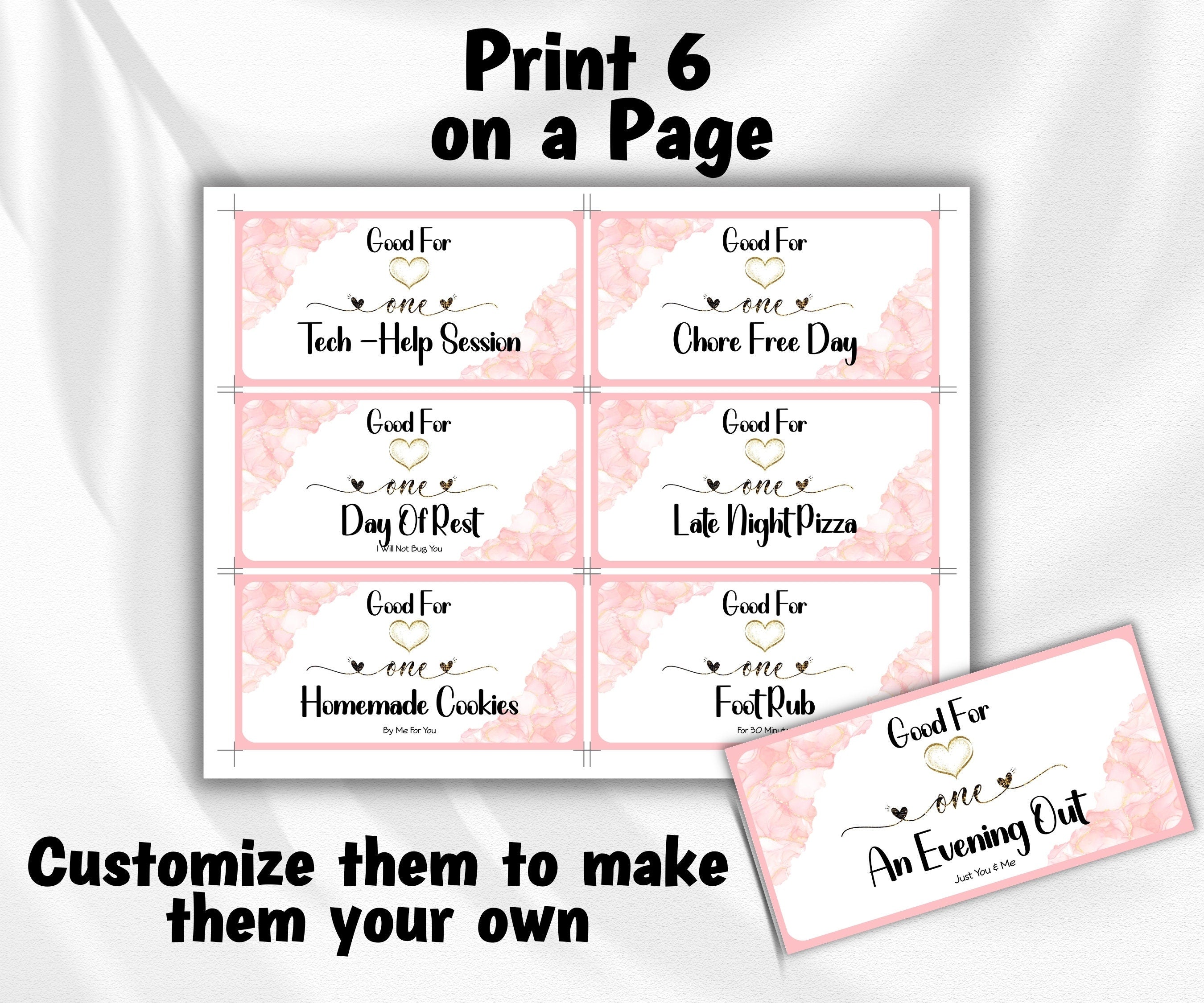 Gifts For Her I Mothers Day Coupon Book I Inexpensive Gift | Printable Coupon Book | Printable DIY Coupons | Personalized Love Coupons Mom-Mother&#39;s/Father&#39;sDay -TheHustlingCatLady-Party Games