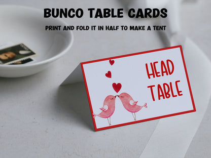 Valentine Bunco I Bunco Night I Printable Valentine Bunco Score Sheet Invitation| Bunco Game | Tally Sheet I bunco score cards I love bunco