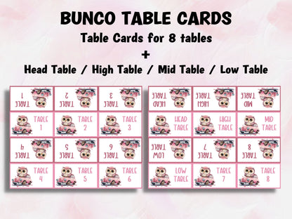 February Bunco Cards I Love Bunco Score Sheet Template | Pink And Red Printable Bunco | Valentines Printable Bunco | Printable Bunco Set I