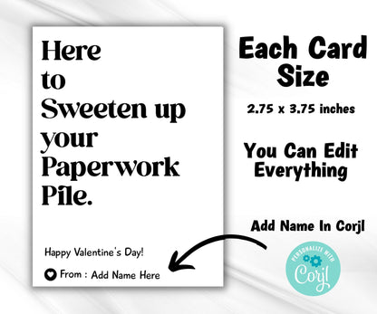 Funny Boss Valentines | Valentine'S Day | Co-Worker Gift | Friend Gift | For Colleagues | Valentine Card | Valentines Day Gift I Printable