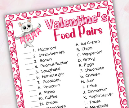 Valentines Day Activity For Kids And Adults | Valentine'S Day Food Pairs Game | Valentine'S Party Games | Valentines Day Game I School VDay