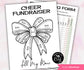 Cheer Fundraiser Sheets I Fill My Bow Fundraiser Sheet | Dance Team | Cheer Team I Soccer I Volleyball I Basketball I Baseball I Softball