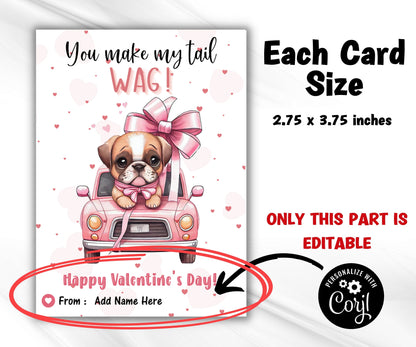 Dog Pun Card | Valentine Card | Edit With Corjl | I Labr-Adore You | Dog Valentine Card | Love You Card | V-Day Cards I Cute Puppy Love Card