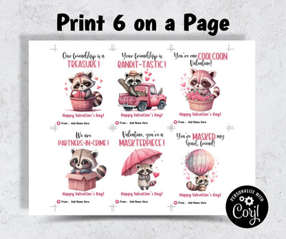 Raccoon Valentine Card | To Me You Are Trash | Heart Balloons | Valentine Clipart | Trash Panda Card I Funny Love Cards I Raccoon Pun Card