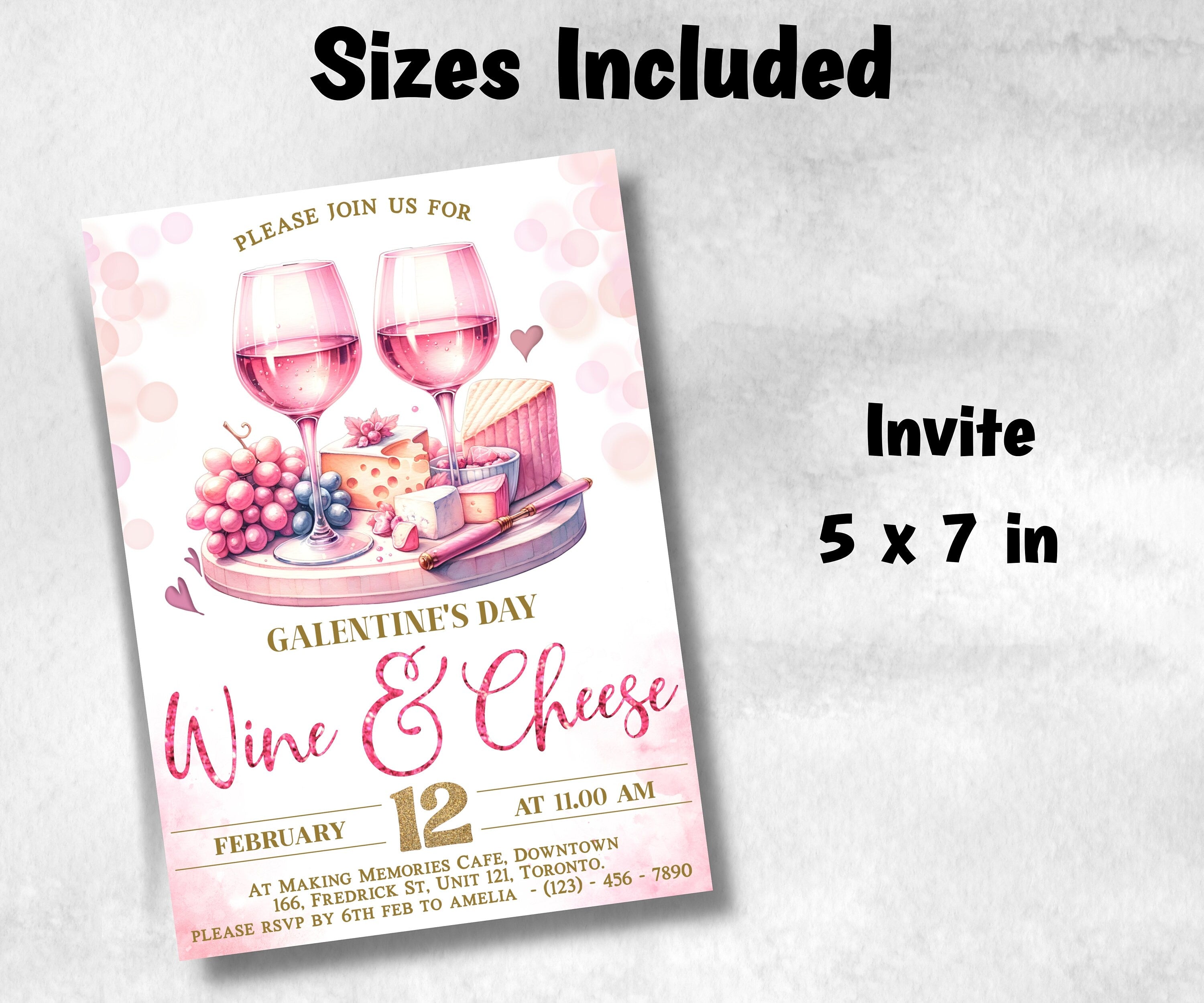 Valentine Invitation | Galentine Party Invitation | Galentines Party | Girls Night Invitation | Galentine Invite | Corjl Template Galentine