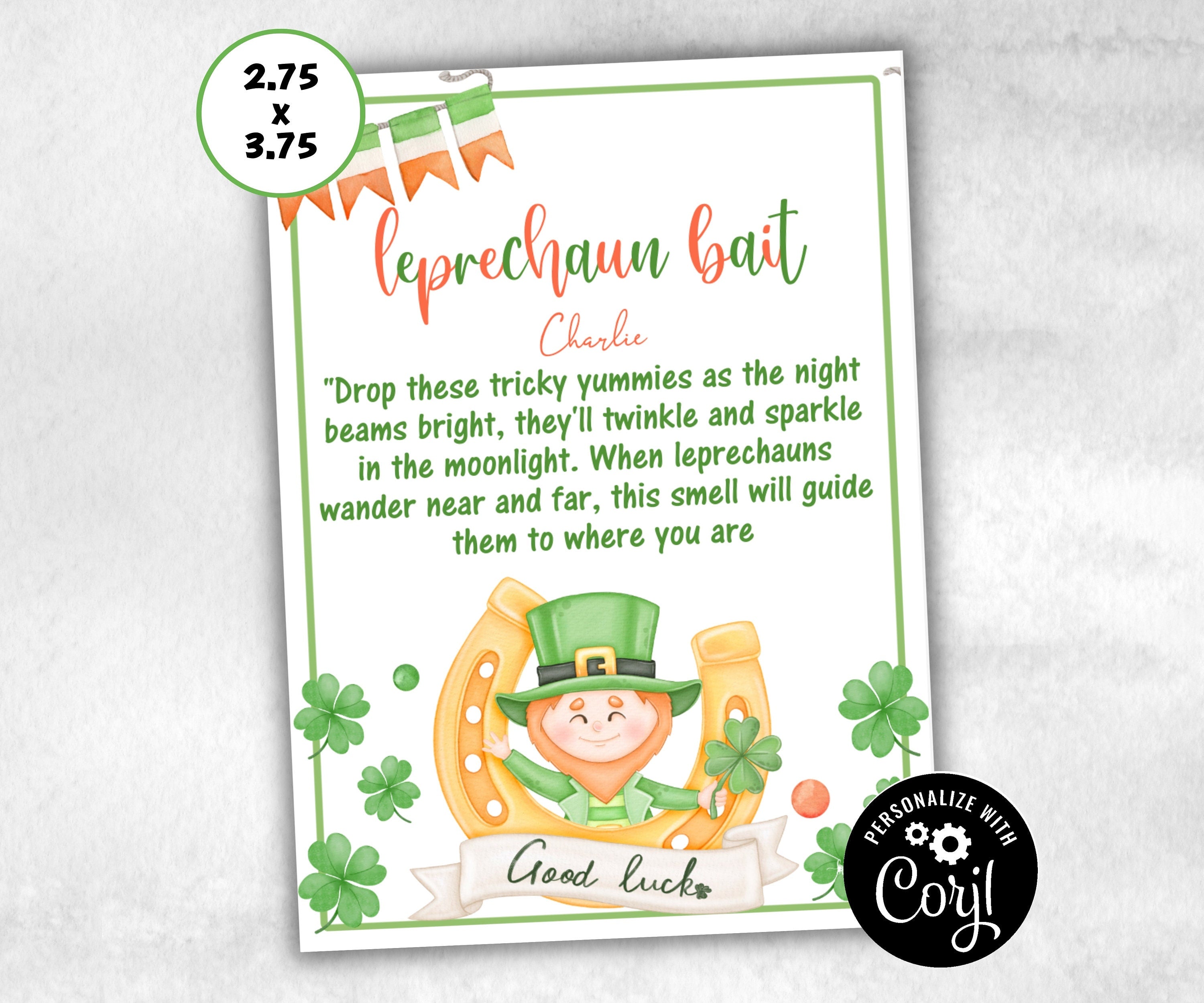 My Lucky Charm | Leprechaun Bait Tags | Leprechaun Bait Printable | Bag Toppers | St. Patrick'S Day Gift Tag-St.Patricks Day -TheHustlingCatLady-Stickers, Labels & Tags