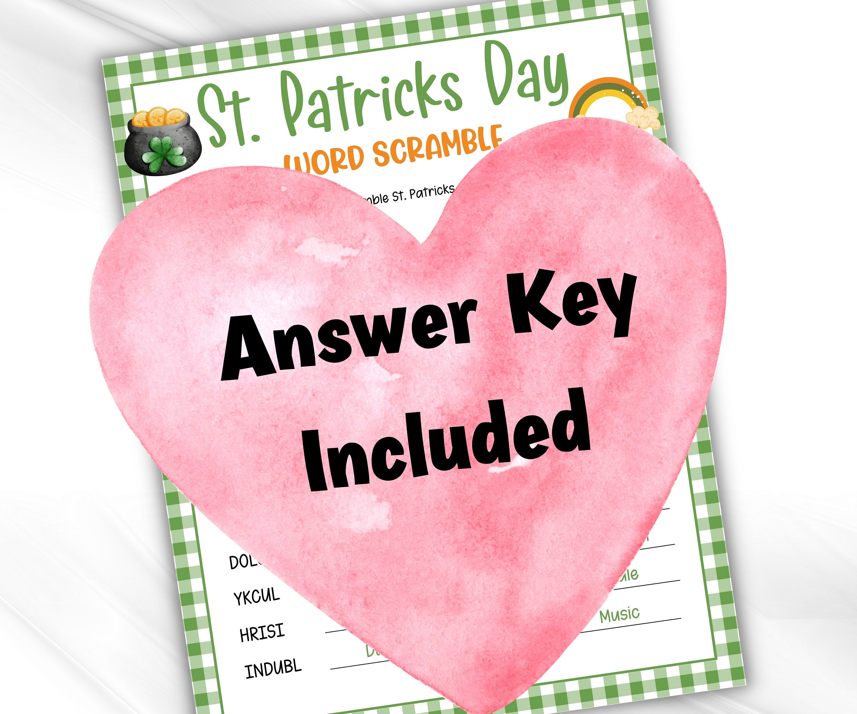 Fun St. Pattys Day Game Bundle Printable | St. Pats | Fun St. Pattys Day | Classroom Games | Family Games I Family Games | St Patrick'S Day-St.Patricks Day -TheHustlingCatLady-Party Games