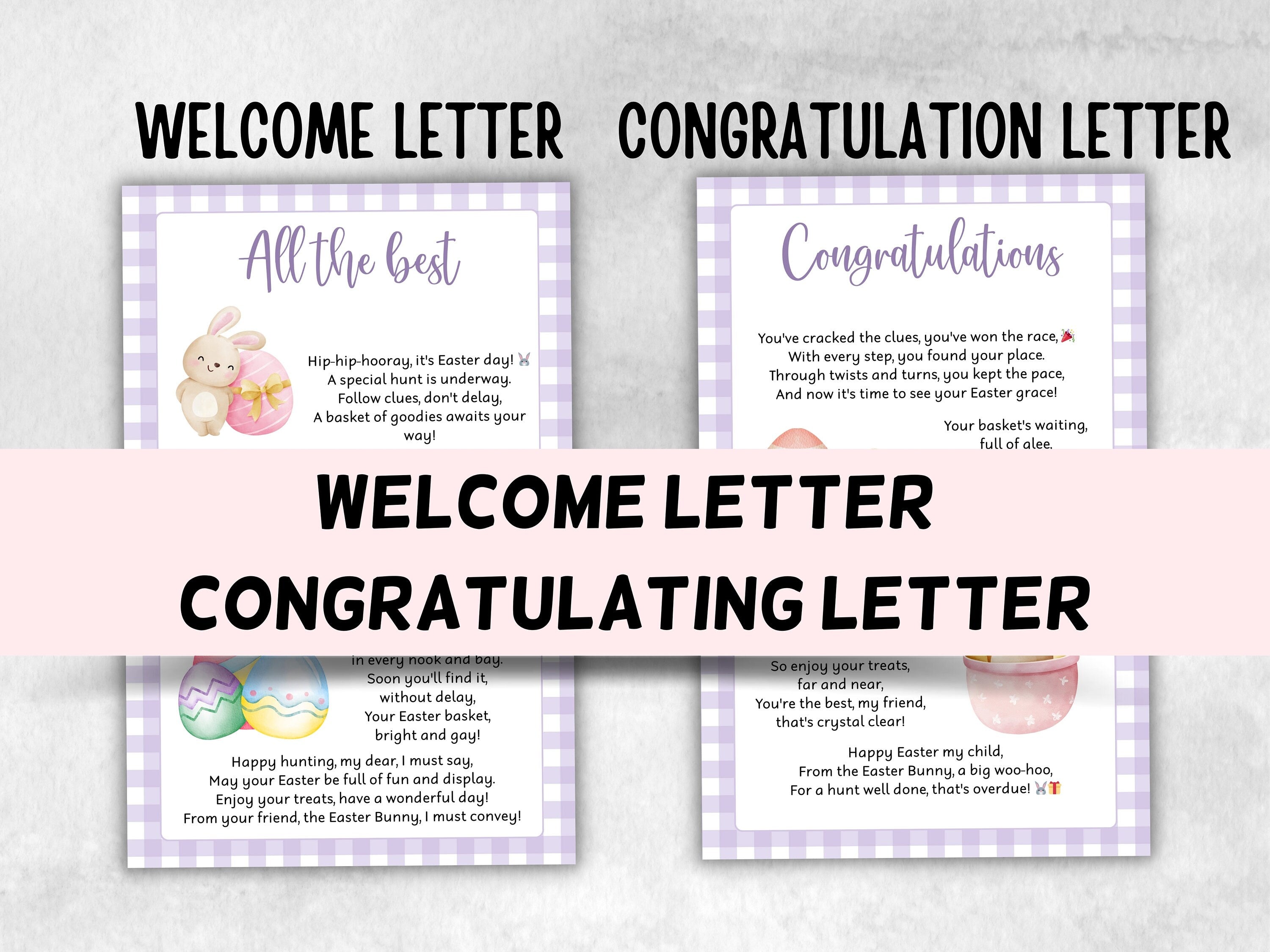 Easter Scavenger Hunt For Kids | Easter Game | Easter Party | Easter Treasure Hunt Clues | Teens Easter Treasure Hunt | Easter Bunny Letter