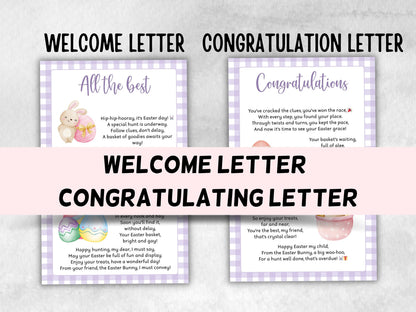 Easter Scavenger Hunt For Kids | Easter Game | Easter Party | Easter Treasure Hunt Clues | Teens Easter Treasure Hunt | Easter Bunny Letter