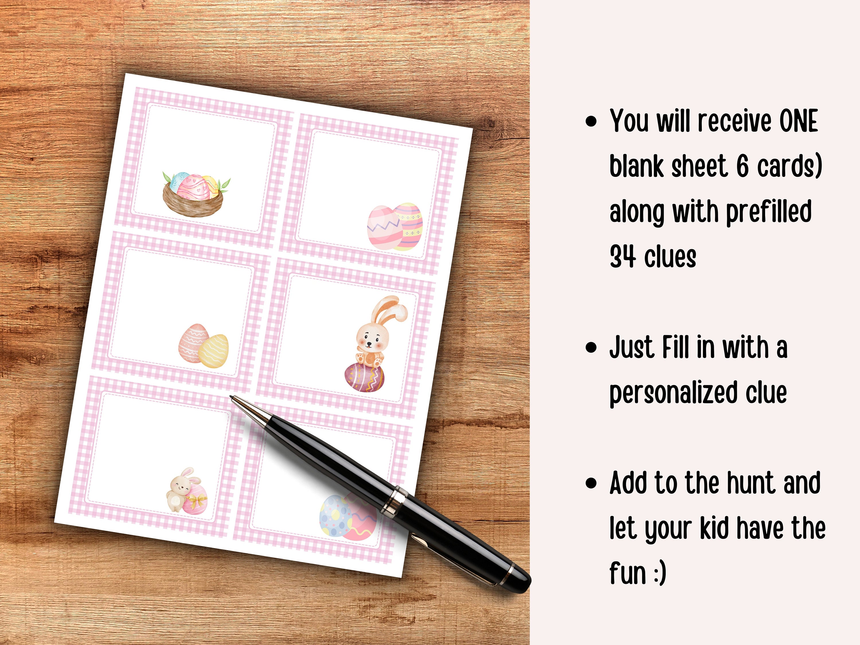 Easter Scavenger Hunt For Kids | Easter Game | Easter Party | Easter Treasure Hunt Clues | Teens Easter Treasure Hunt | Easter Bunny Letter
