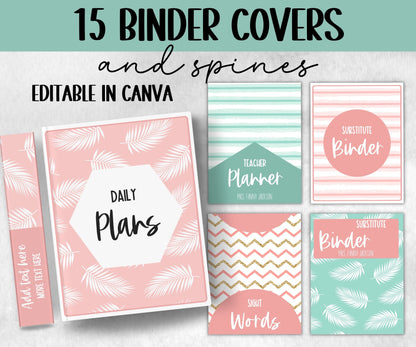 Flamingo Student Binder Cover I Classroom Printables I Teacher Binder | Binder Insert I Binder spine I Back To School | Life Binder Cover