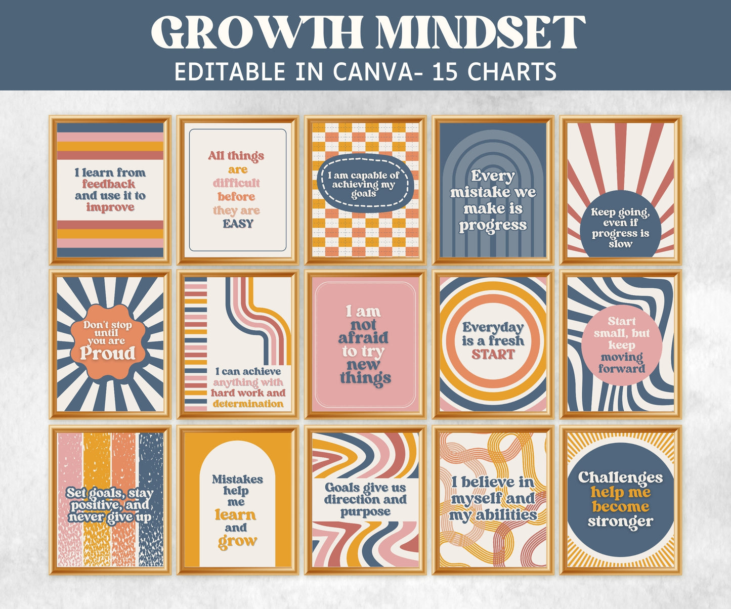 Mental Health Poster, Classroom Therapy Office Decor Poster, School Psychologist Positive Affirmation, Motivation Poster, Growth Mindset Kid