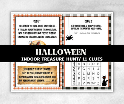 Halloween Treasure Hunt for Teens, Scavenger hunt for teens, Halloween Party game, Halloween activity, Indoor Scavenger hunt, Treasure Hunt-Halloween Printables -TheHustlingCatLady-Party Games